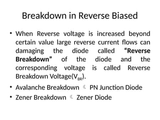 Biasing of PN Junction Diode forward and reverse bias | PPTX