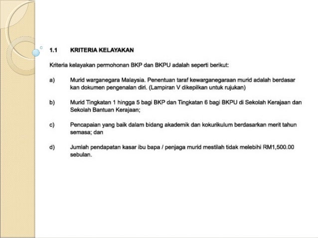 Borang Permohonan Biasiswa Bkp Bkpu Lampiran A