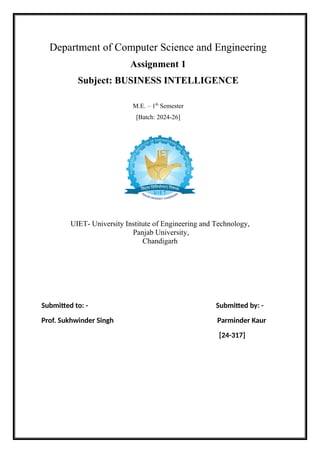 business intelligence assignment no. 1 .docx