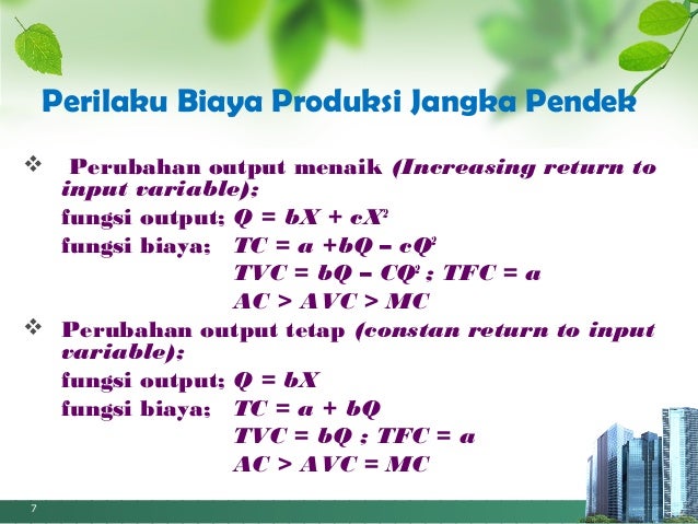 Biaya produksi presentasi Biaya produksi presentasi