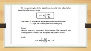 BIAYA MODAL.Manajemen Keuangan dasar ppt | PPTX