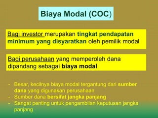 Biaya Modal Biaya Modal Biaya Modal Biaya Modal | PPT