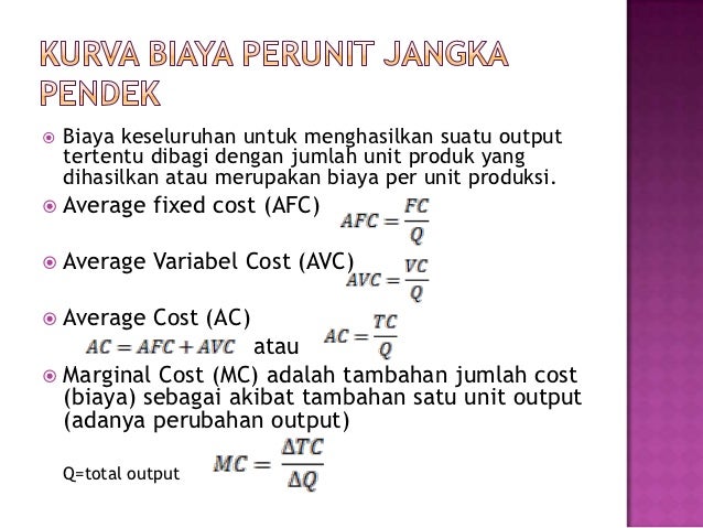 Biaya Produksi Biaya Produksi
