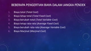 Biaya produksi | PPTX