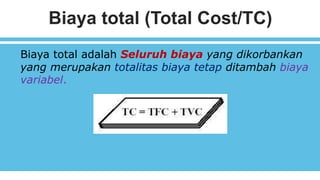 Biaya produksi | PPTX