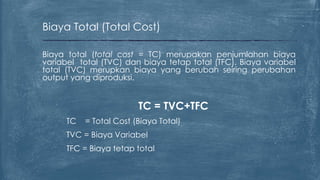 Biaya produksi | PPTX