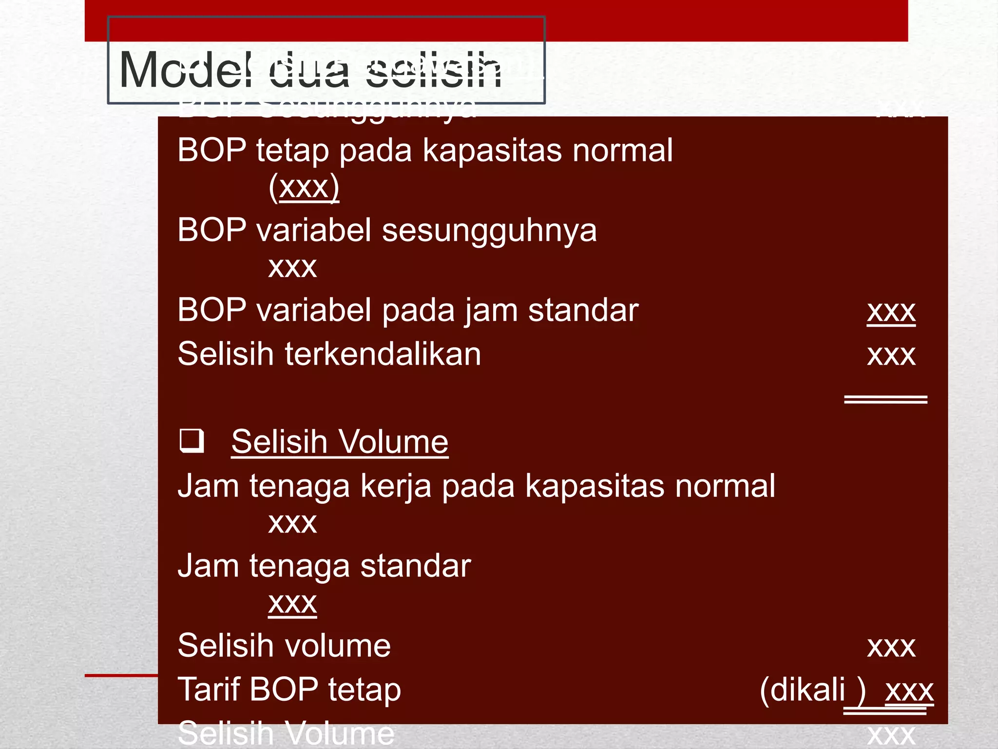 Sistem Biaya Standar - Bisnis Menejemen | PPTX