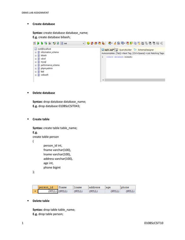 Bibashsql PDF Bibashsql pdf