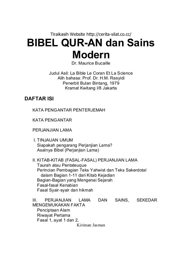 Bibel Quran Dan Sains Modern