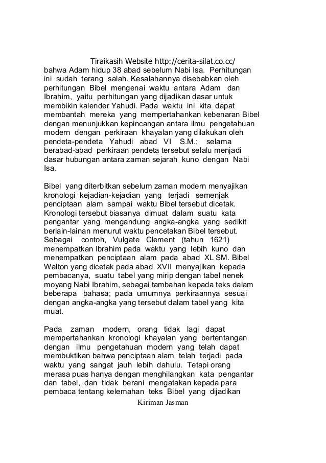 Bibel, Qur'an dan Sains Modern