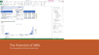 The Potential of XBRL 
The next generation of financial analysis tools  