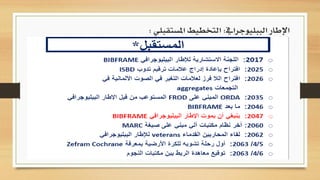 ‫الببليوجرايف‬ ‫اإلطار‬:‫املستقبلي‬ ‫التخطيط‬:
 