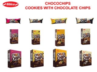 CHOCOCHIPS
COOKIES WITH CHOCOLATE CHIPS
 