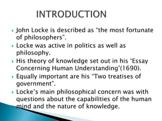 AN ESSAY CONCERING HUMAN UNDERSTANDING | PPTX
