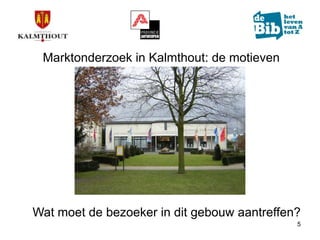 Marktonderzoek in de bib van Kalmthout (update)