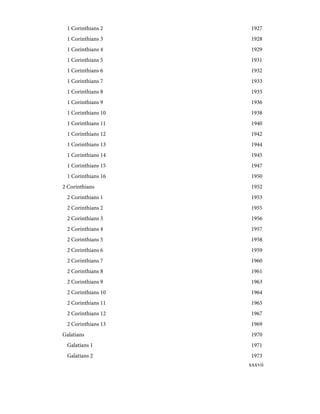 1927
1 Corinthians 2
1928
1 Corinthians 3
1929
1 Corinthians 4
1931
1 Corinthians 5
1932
1 Corinthians 6
1933
1 Corinthians 7
1935
1 Corinthians 8
1936
1 Corinthians 9
1938
1 Corinthians 10
1940
1 Corinthians 11
1942
1 Corinthians 12
1944
1 Corinthians 13
1945
1 Corinthians 14
1947
1 Corinthians 15
1950
1 Corinthians 16
1952
2 Corinthians
1953
2 Corinthians 1
1955
2 Corinthians 2
1956
2 Corinthians 3
1957
2 Corinthians 4
1958
2 Corinthians 5
1959
2 Corinthians 6
1960
2 Corinthians 7
1961
2 Corinthians 8
1963
2 Corinthians 9
1964
2 Corinthians 10
1965
2 Corinthians 11
1967
2 Corinthians 12
1969
2 Corinthians 13
1970
Galatians
1971
Galatians 1
1973
Galatians 2
xxxvii
 