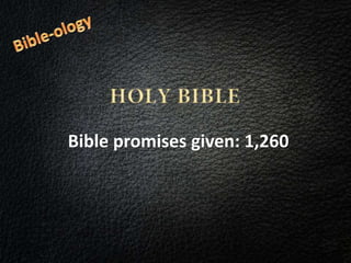 Bible promises given: 1,260
 
