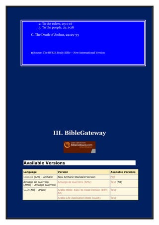 THE BOOK OF JOSHUA | DOC
