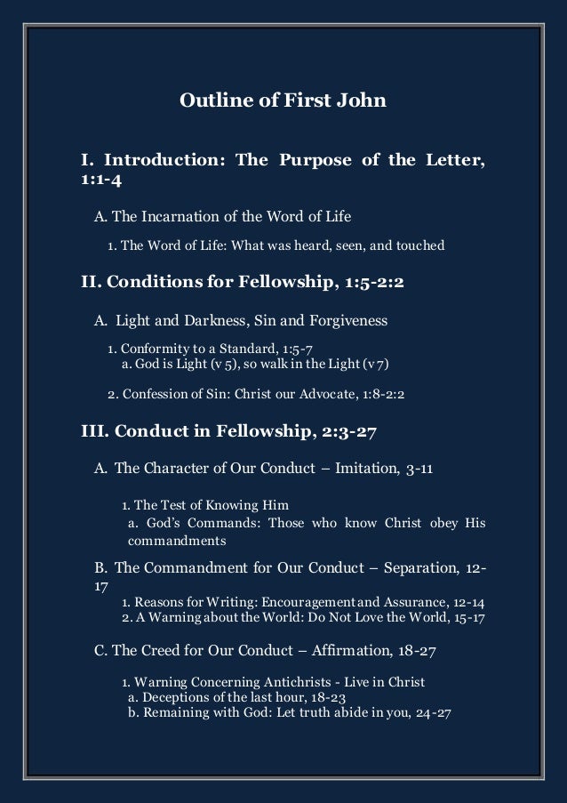 the first letter of john letter of john