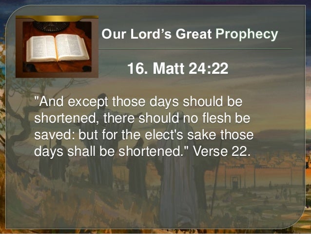 GOOD MORNING! SPIRITUAL WARFARE - FIGHTING SNAKES... 5 Bible answers 13 - Our Lord's Great Prophecy