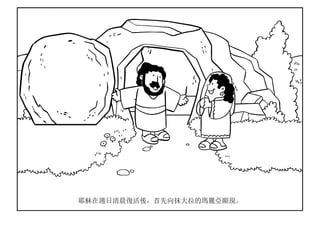 耶穌在週日清晨復活後，首先向抹大拉的瑪麗亞顯現。
 