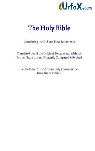 Bible Complete Download James King Version PDF Free by (UrFox.Com)