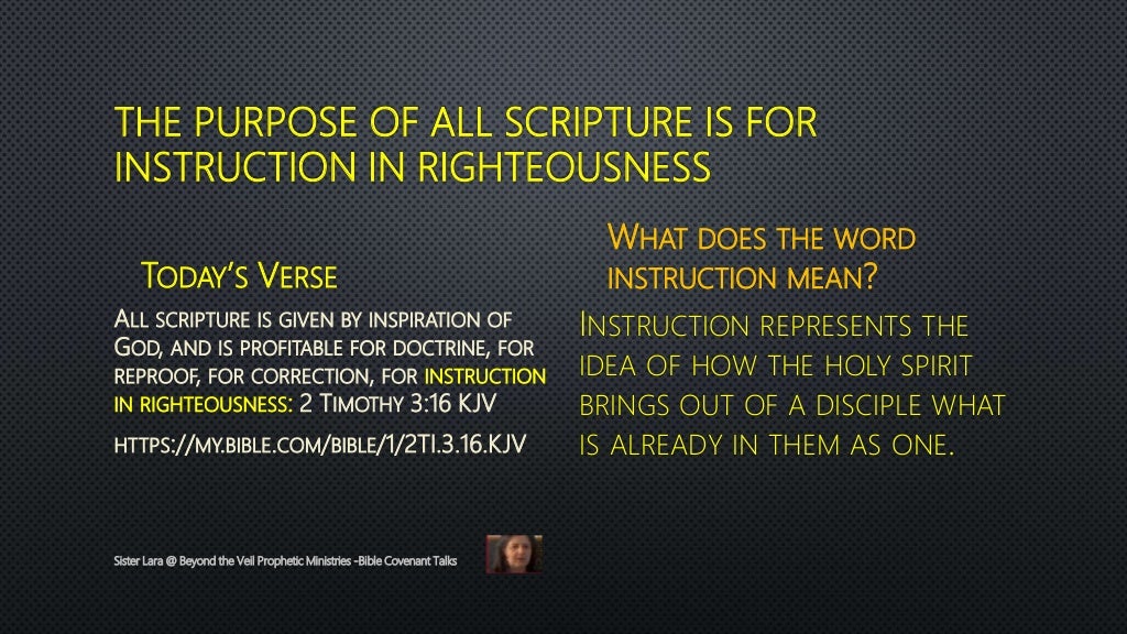 Bible Covenant Talks What is the Purpose of All Scripture.pptx