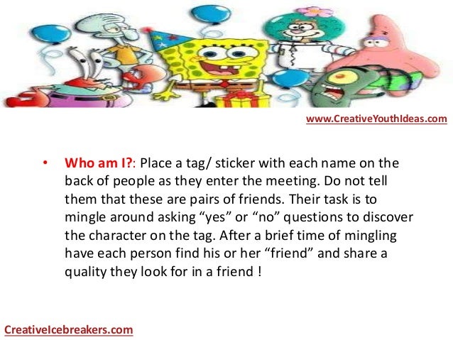 bible icebreakers famous friendships