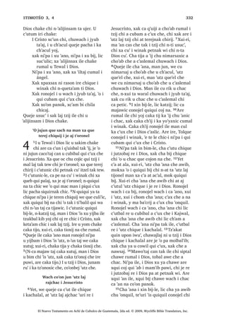 124
y 17.10 , PHU W]LM [X ELM DUH LUL RM RM PRFRP FKL QWD FDND FKDFXM z 17.14 4XHMH [X ELM L -HVXV LOH FKLTXH
PDQ MXQ ZH ‫ڰ‬R OpSUD FKH FD ‫ڰ‬HOVD[ EL SD WLQLPLW R SD DOGpD SD MHNHO ZL 7H‫ڰ‬XUL ZH XW]LUQDN FKLF FKH L
RELOOH ‫ڰ‬R X FKDF FX F‫ڰ‬XW ULE FKH L VDFHUGyWH  ZH [ULO L VDFHUGyWH FKL ‫ڰ‬XW] FKLF X FK‫ڰ‬DFXO FX D ‫ڰ‬XUL FKH FKL
FRF WDQ FKLF SD WLQLPLW a 17.26 , PDP 1RHOH DUH MXQ DMELO X W]LM L 'LRV XMHU
ZDFK L TXLQ WLMRµ FDW FKD FKH ´7H‫ڰ‬XUL
FKLQ DZLOD QD ZDFK L SDOW FKZH W]‫ڰ‬DNDW
TXLQ WLM LQ ZD :H [ZHOHM LQ ZD‫ڰ‬LP
WH‫ڰ‬XUL FD WLM QL D ZD HWµ FD ELM FKH 9੅‫2ڰ‬
FKXNXO L PRFRP FD FRMRQ FKH X SDWURQ 