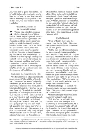 6$1 /8$6੄
El Nuevo Testamento en Achí de Cubulco de Guatemala, 2da ed. © 2009, Wycliffe Bible Translators, Inc.
 