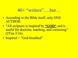 Bible intro pt 2 | PPTX