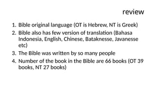 Understanding the Bible: Its Language, Testaments, and Divine Promises ...
