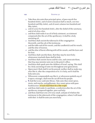 261
‫االصحاح‬ ‫الخروج‬ ‫سفر‬
31
‫جيمس‬ ‫الملك‬ ‫نسخة‬
 