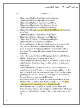 276
‫االصحاح‬ ‫العدد‬ ‫سفر‬
13
‫جيمس‬ ‫الملك‬ ‫نسخة‬
 