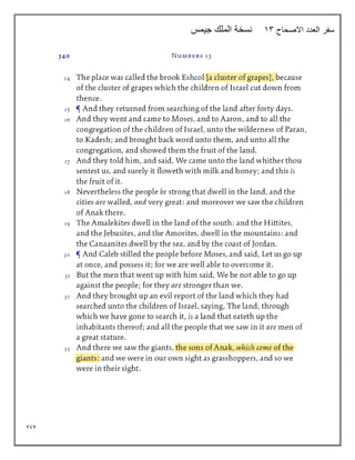 274
‫االصحاح‬ ‫العدد‬ ‫سفر‬
13
‫جيمس‬ ‫الملك‬ ‫نسخة‬
 