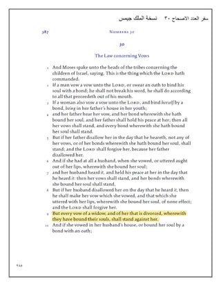 285
‫االصحاح‬ ‫العدد‬ ‫سفر‬
31
‫جيمس‬ ‫الملك‬ ‫نسخة‬
 