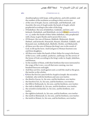 974
‫االصحاح‬ ‫األول‬ ‫أيام‬ ‫أخبار‬ ‫سفر‬
25
‫جيمس‬ ‫الملك‬ ‫نسخة‬
 