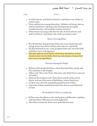 715
‫االصحاح‬ ‫يوحنا‬ ‫سفر‬
7
‫جيمس‬ ‫الملك‬ ‫نسخة‬
 