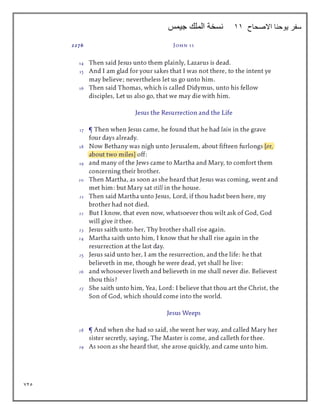 725
‫االصحاح‬ ‫يوحنا‬ ‫سفر‬
11
‫جيمس‬ ‫الملك‬ ‫نسخة‬
 