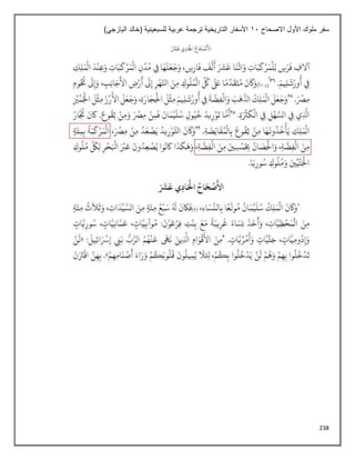 238
‫االصحاح‬ ‫األول‬ ‫ملوك‬ ‫سفر‬
11
)‫اليازجي‬ ‫(خالد‬ ‫للسبعينية‬ ‫عربية‬ ‫ترجمة‬ ‫التاريخية‬ ‫األسفار‬
 