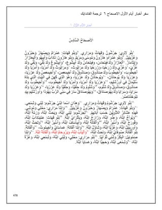 478
‫االصحاح‬ ‫األول‬ ‫أيام‬ ‫أخبار‬ ‫سفر‬
6
‫الفاندايك‬ ‫ترجمة‬
 