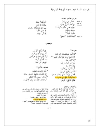 100
‫سفر‬
‫االصحاح‬ ‫االنشاد‬ ‫نشيد‬
١
‫اليسوعية‬ ‫الترجمة‬
 