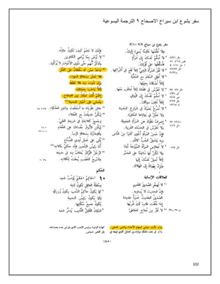 102
‫سفر‬
‫االصحاح‬ ‫سيراخ‬ ‫ابن‬ ‫يشوع‬
٤
‫اليسوعية‬ ‫الترجمة‬
 