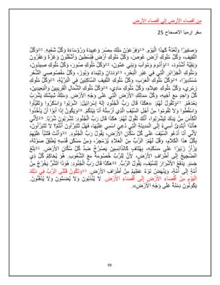 99
‫األرض‬ ‫أقصاء‬ ‫إلي‬ ‫األرض‬ ‫أقصاء‬ ‫من‬
‫االصحاح‬ ‫إرميا‬ ‫سفر‬25
 