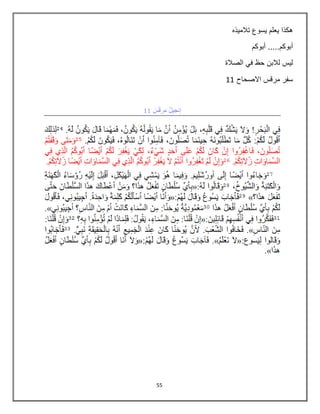 55
‫تالميذه‬ ‫يسوع‬ ‫يعلم‬ ‫هكذا‬
‫أبوكم‬ .....‫أبوكم‬
‫الصالة‬ ‫في‬ ‫حظ‬ ‫لالبن‬ ‫ليس‬
‫االصحاح‬ ‫مرقس‬ ‫سفر‬11
 