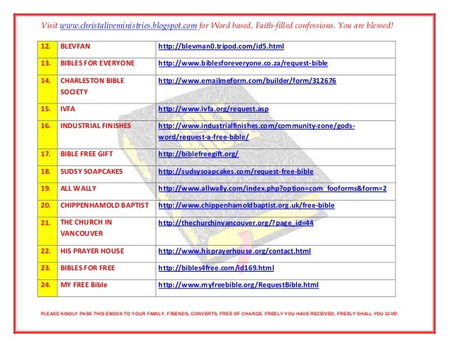 bibles for free ebook free bibles request form