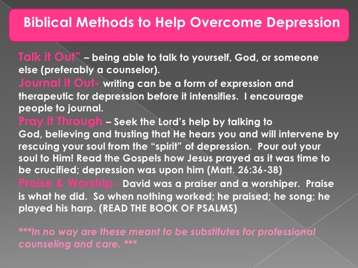 Bible Study Online Lesson 3 Depression
