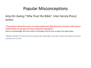 Popular Misconceptions 