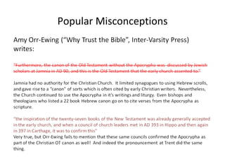 Popular Misconceptions 