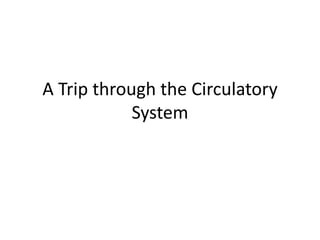 A Trip through the Circulatory
            System
 